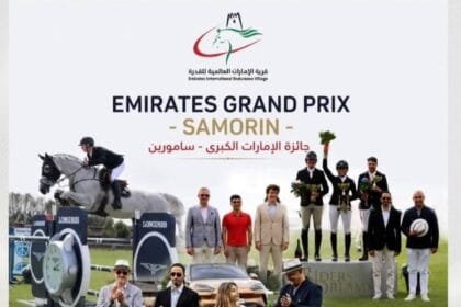 Strong competition.. Austrian rider Katharina, UAE Samorin Grand Champion in Show Jumping