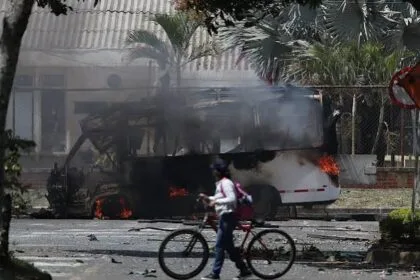 Bombs hit airport in Colombia, injuring 3 workers amid heightened security