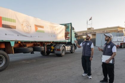 الفارس الشهم 3.. دخول 5 قوافل مساعدات إماراتية إلى قطاع غزة