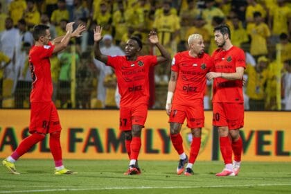 Shabab Al Ahli vs Al Wasl match in the league