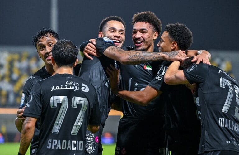 Al Wasl vs Kalba match in the UAE League