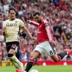 Manchester United vs Ipswich Town match in the English Premier League