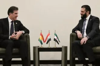 Ahmed al-Sharaa receives the President of the Kurdistan Region in Damascus