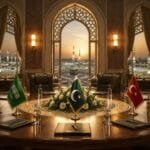 The room that preceded Mecca... How was the defense agreement between Saudi Arabia, Turkey and Pakistan formed?
