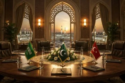 The room that preceded Mecca... How was the defense agreement between Saudi Arabia, Turkey and Pakistan formed?