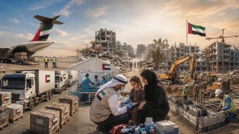 الإمارات في غزة.. من المساعدات الإنسانية إلى مشروع «رفح الخضراء»