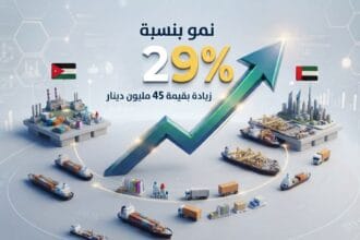 خلال النصف الأول.. الصادرات الصناعية الأردنية إلى الإمارات ترتفع بنحو 45 مليون دينار