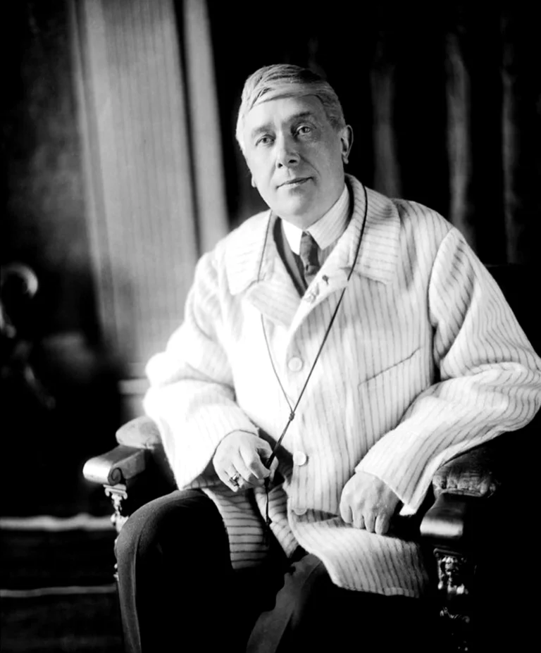 Belgian writer Maurice Maeterlinck