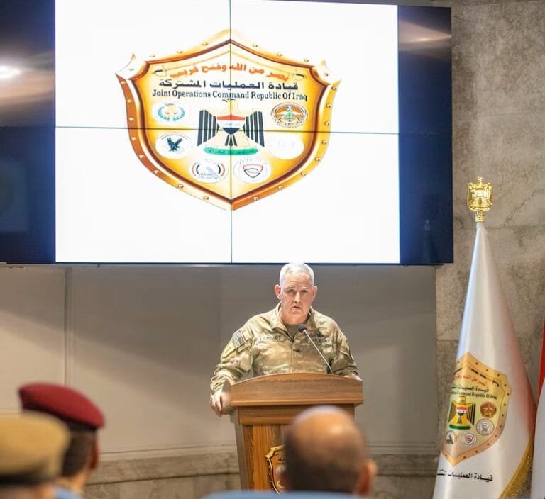 Change in leadership of the international coalition against ISIS in the Middle East