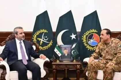 Munir and Al-Shaibani discuss military cooperation between Pakistan and Syria
