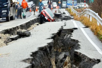 اليابان: نحو 400 شخص عالقون بعد انهيار طريق في ناجانو