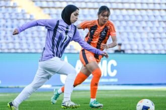 Uzbekistan.. The UAE girls' team draws with Royal Thimbo in the preliminary round of the AFC Women's Champions League