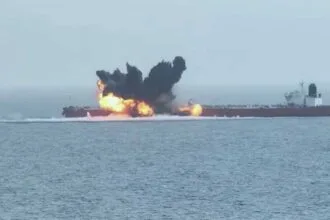 A ship was hit by an unidentified projectile in the Strait of Hormuz amid ongoing maritime tensions