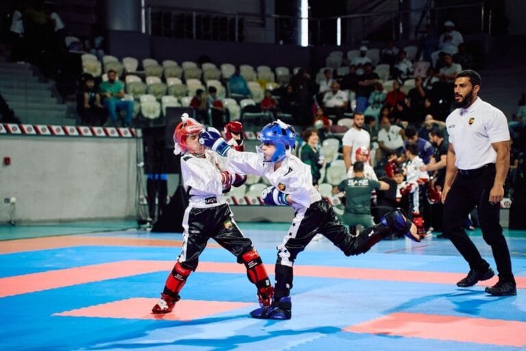 With wide participation.. Strong start to the UAE Kickboxing Championship