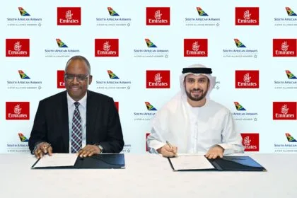 Includes 9 new destinations.. Emirates and South African Airways expand their partnership