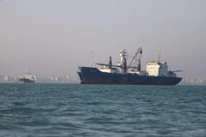 Near-total paralysis of ship and tanker traffic through the Strait of Hormuz