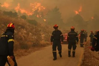 Greece brings forest fires west of Athens under control; European calls for activation of the Solidarity Fund