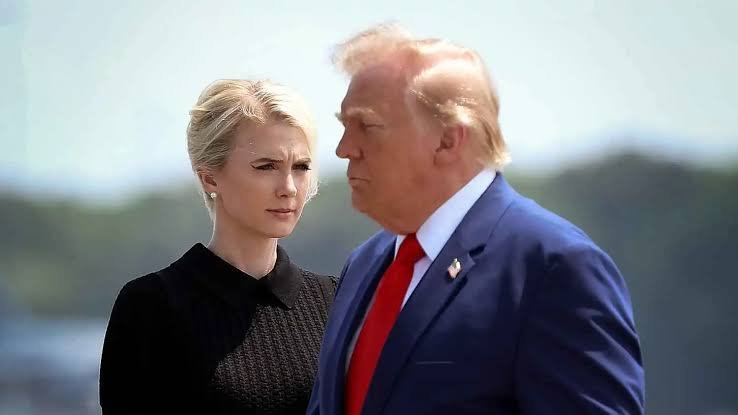 Natalie Harp... Trump's "shadow" who is always by his side and responds to messages from senior officials