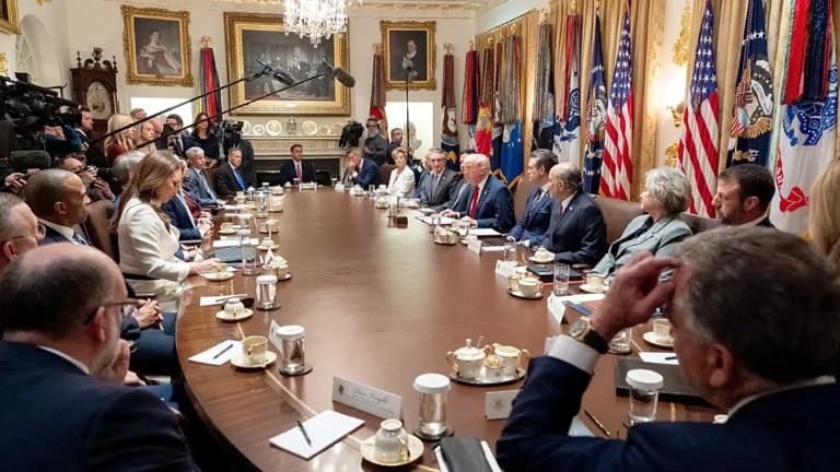Trump meets with top oil producers to discuss lowering fuel prices in the US