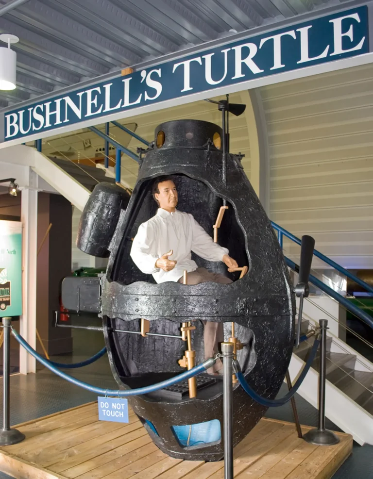 Turtle... a sectional model on display at the Submarine Forces Library and Museum in Groton, Connecticut