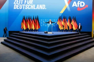 Historic advance for the right-wing Alternative for Germany party in opinion polls for the Saxony-Anhalt elections in Germany