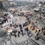 Palestinian media: Israeli shelling targets the northern part of al-Bureij refugee camp in central Gaza
