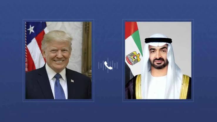Breaking - Mohammed bin Zayed receives a phone call from Trump